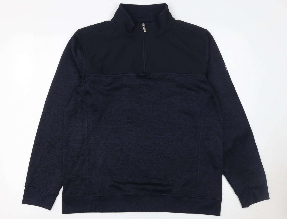 Padraig at Dunnes Stores Men’s Blue 1/4 Zip Pullover Sweatshirt Large
