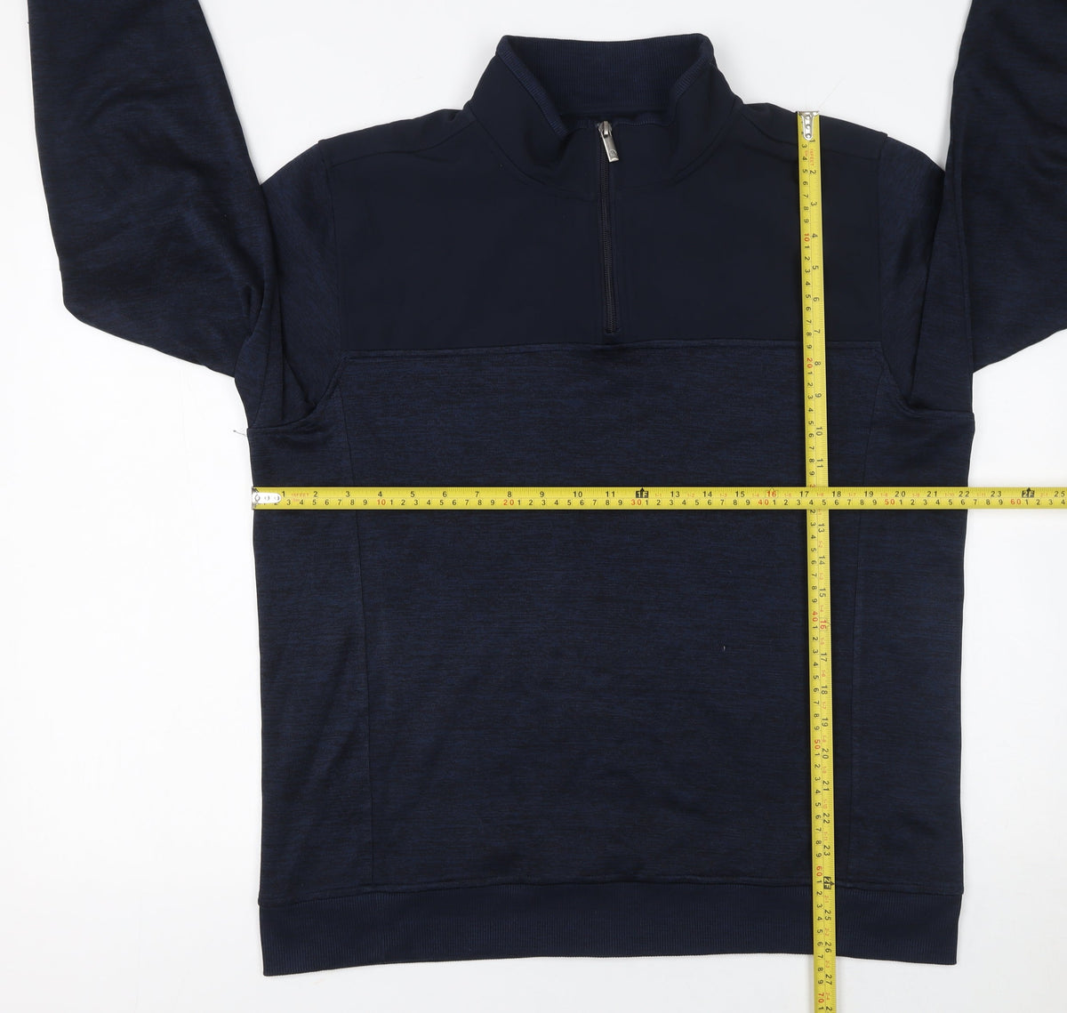 Padraig at Dunnes Stores Men’s Blue 1/4 Zip Pullover Sweatshirt Large