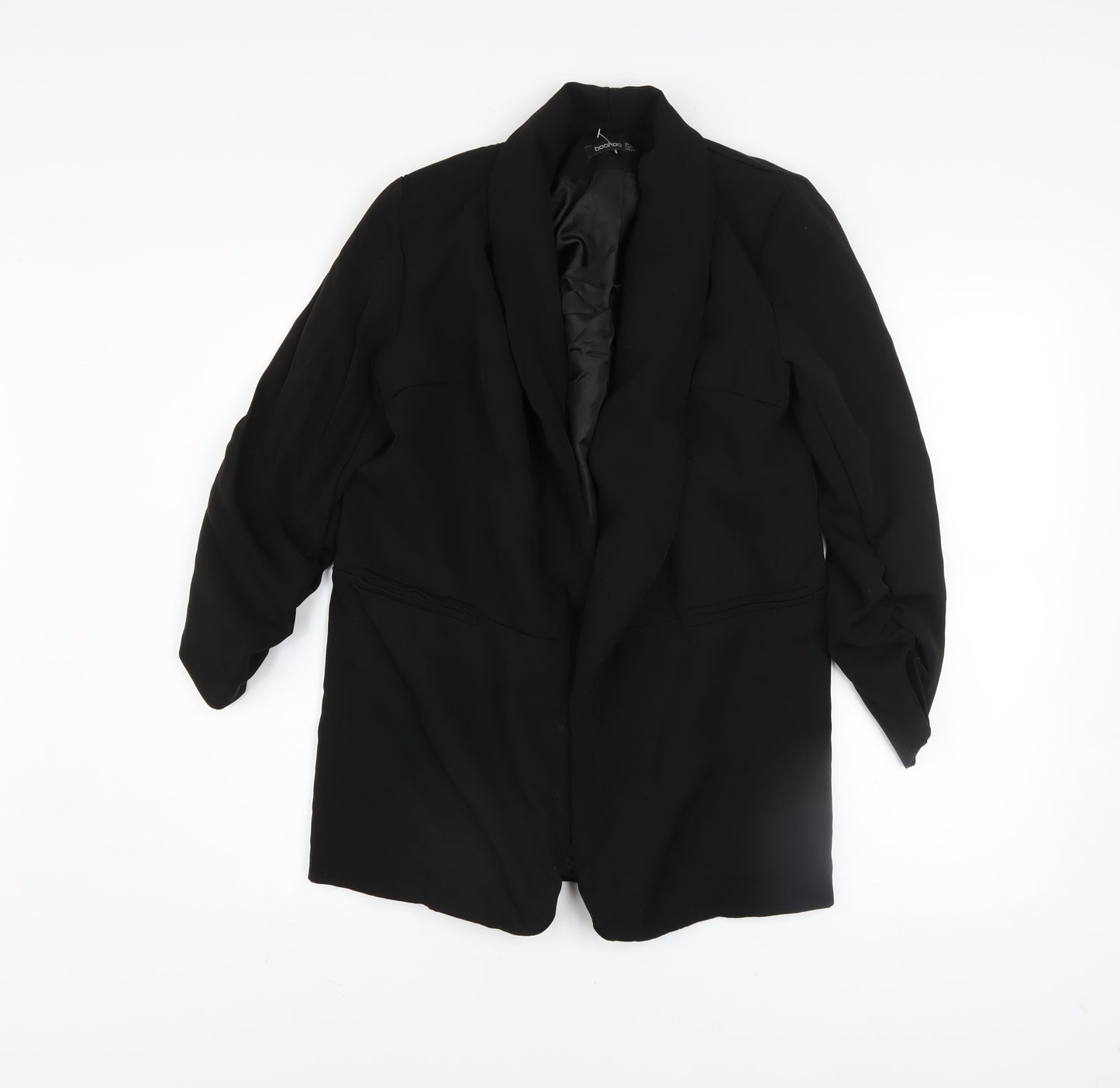 Boohoo Women’s Black Size 10 Blazer Jacket Lightweight Lined