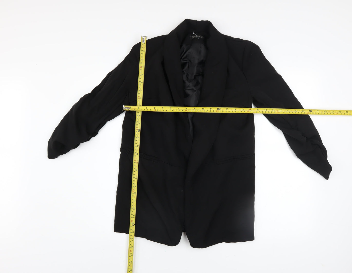 Boohoo Women’s Black Size 10 Blazer Jacket Lightweight Lined