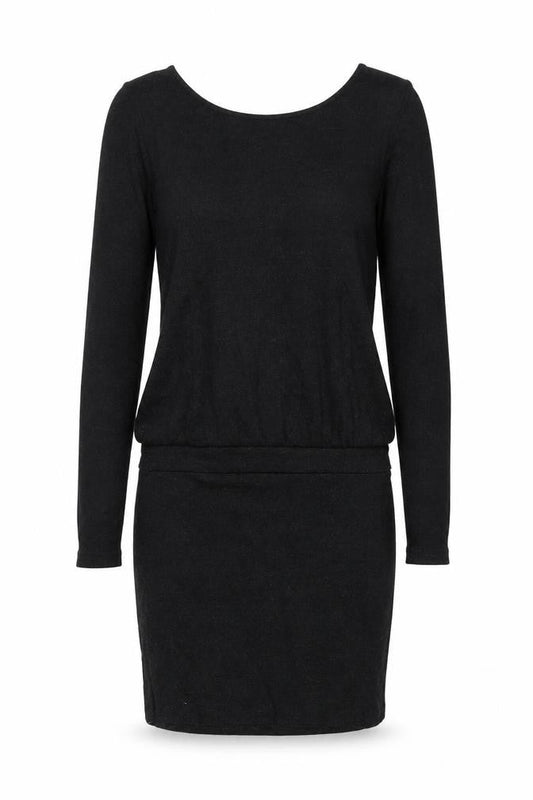 Moss Copenhagen Womens Black XS Bodycon Wool Blend Long Sleeve Dress