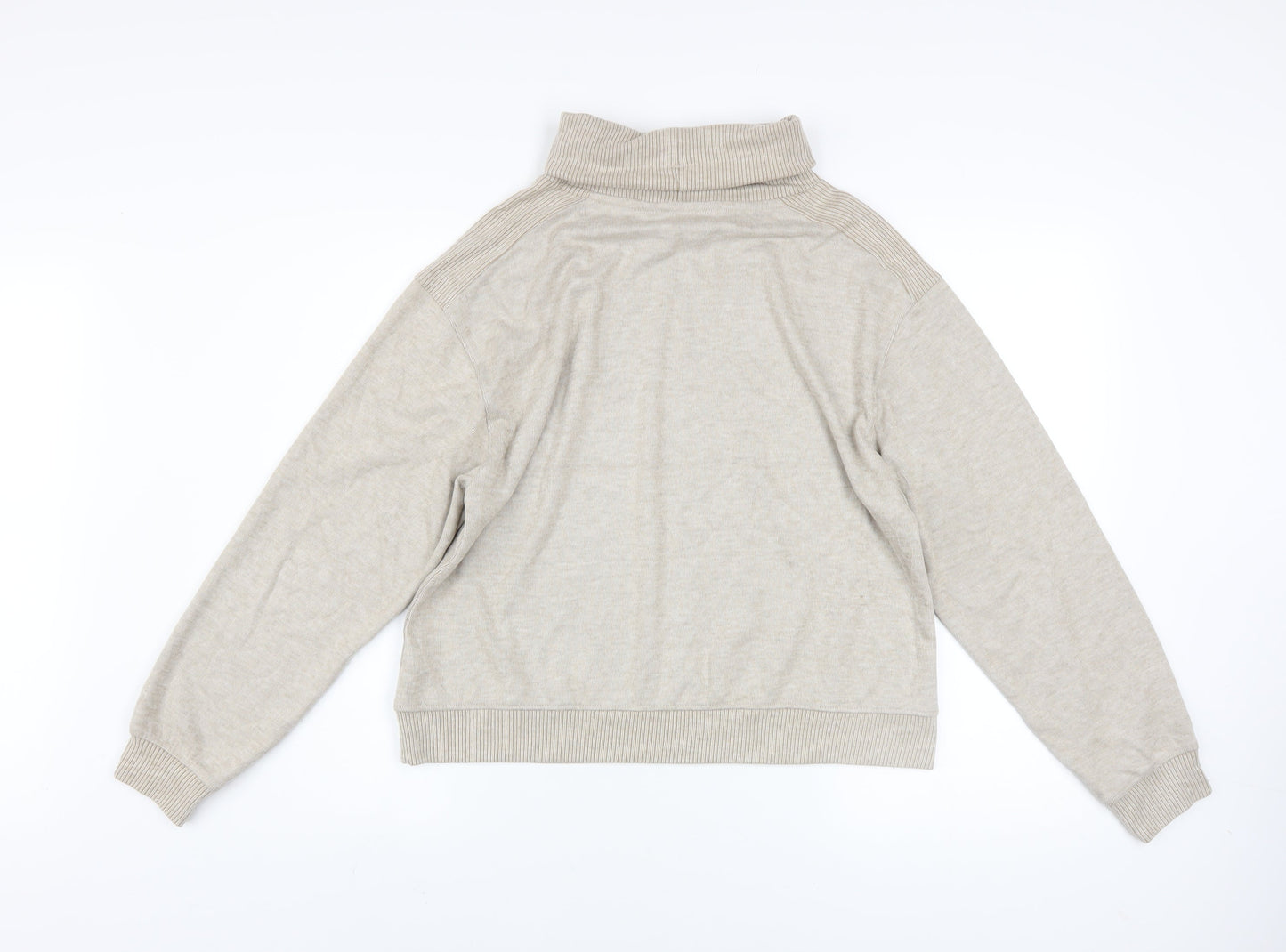 F&F Women’s Beige Cowl Neck Pullover Sweatshirt UK 8