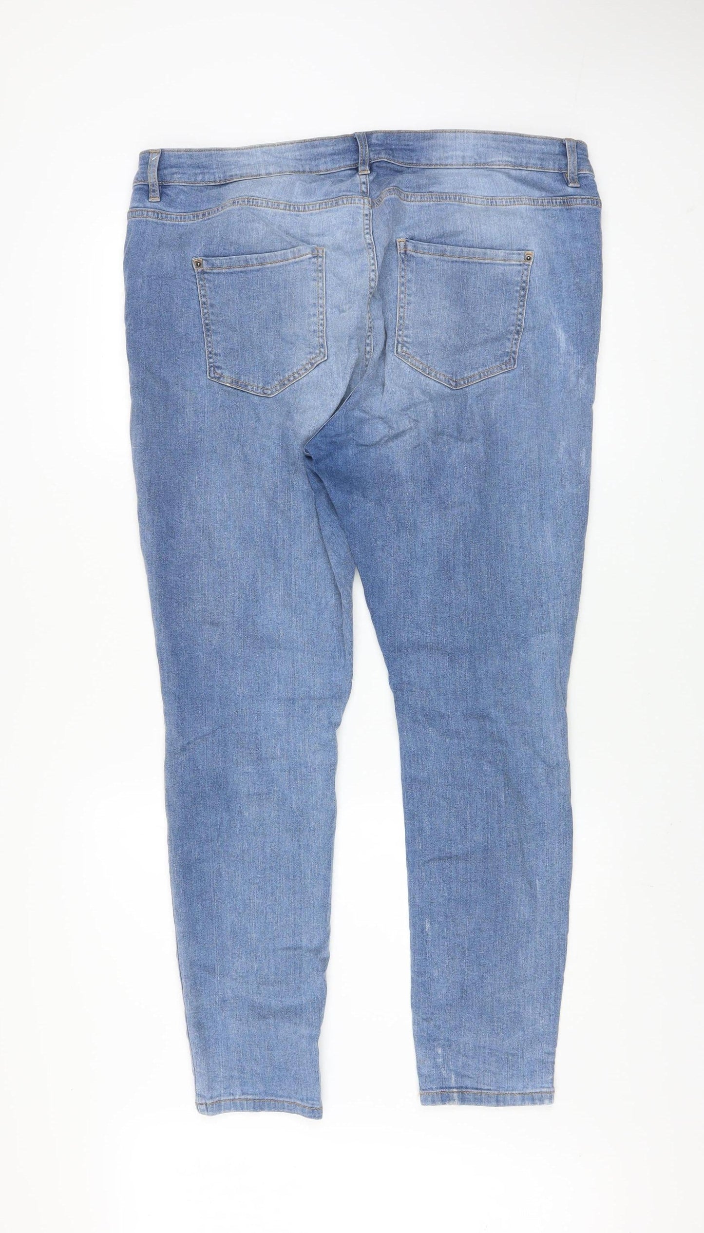 Janina Men's Blue Skinny Denim Jeans Size 36 Regular Fit