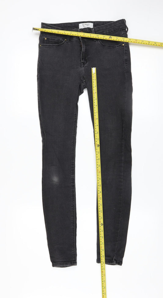 Mango Women’s Black Skinny Stretch Denim Jeans Size 8