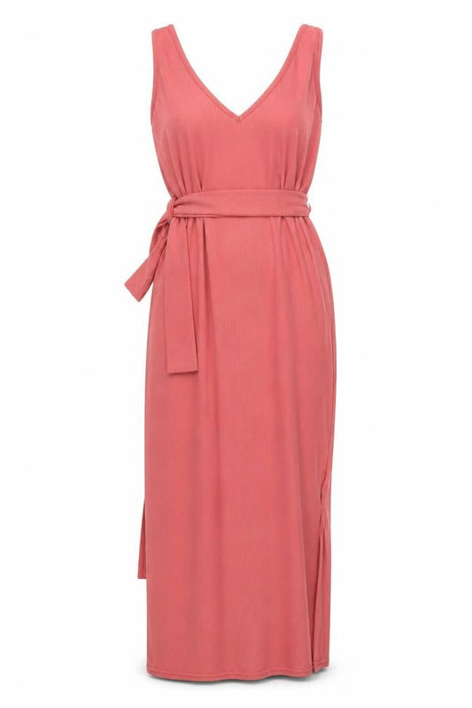 Front view of Missguided Women Pink Maternity Bodycon Midi Dress, size 8