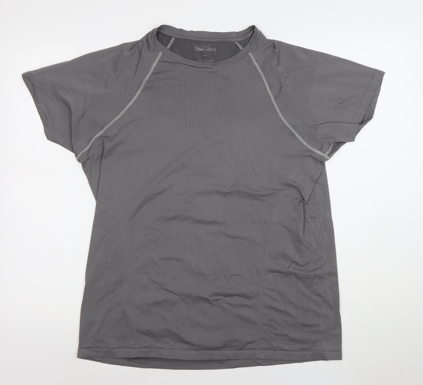 ASOS 4505 Men's Grey Short Sleeve Athletic T-Shirt Size L