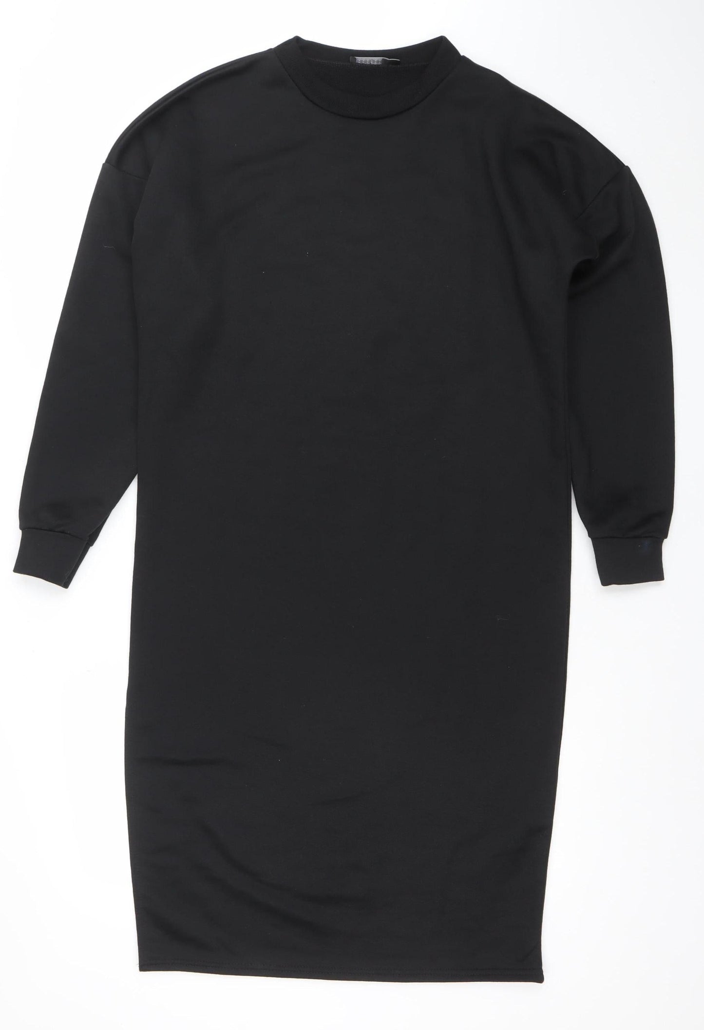 Boohoo Women Black Size 8 Long Sleeve Bodycon Midi Dress
