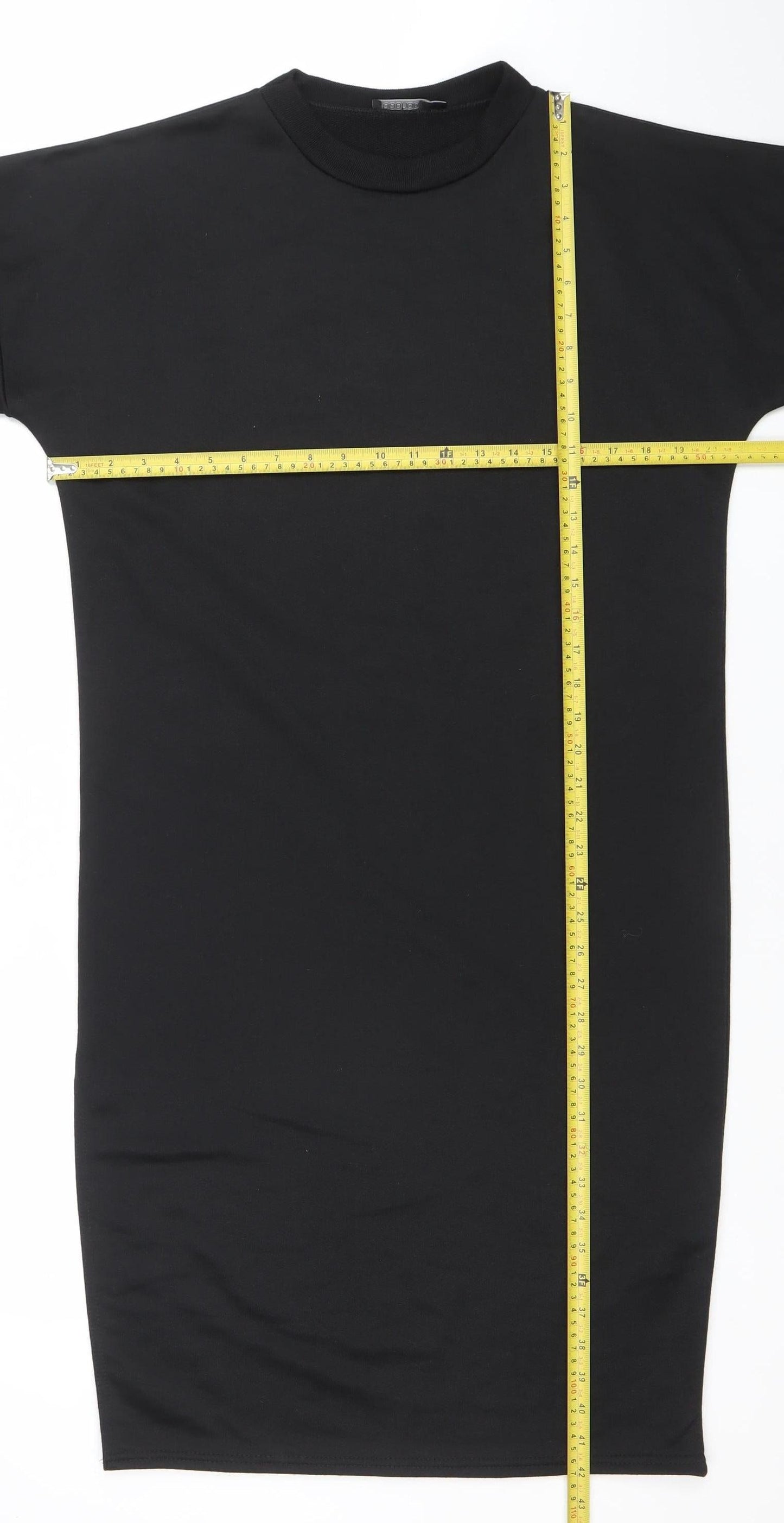 Boohoo Women Black Size 8 Long Sleeve Bodycon Midi Dress