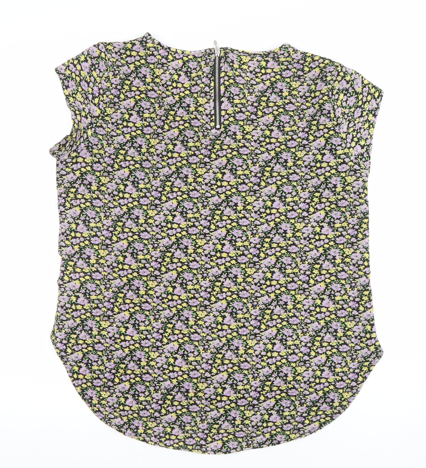 ONLY Women’s Multicoloured Floral Zip Back Blouse Size 8