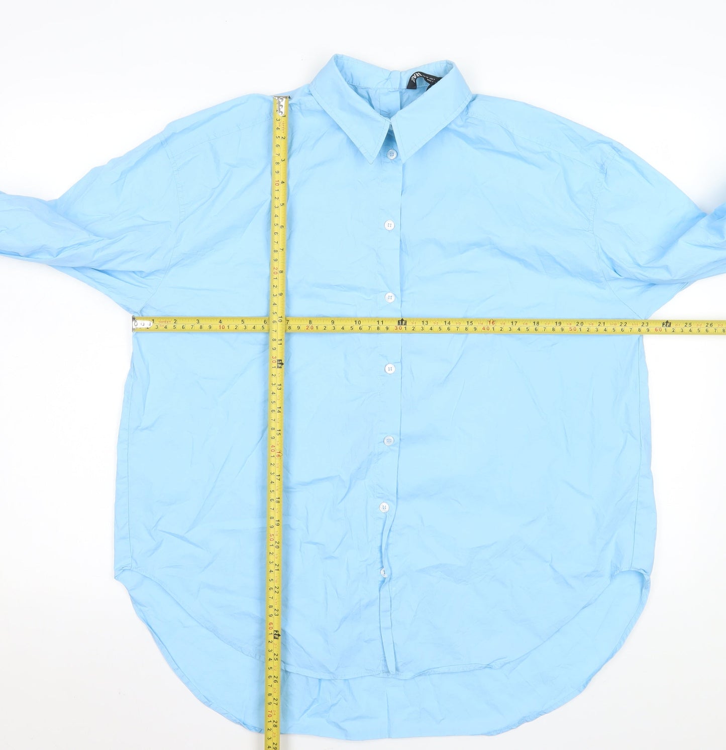 Zara Men Blue XS Regular Fit Long Sleeve Dress Shirt