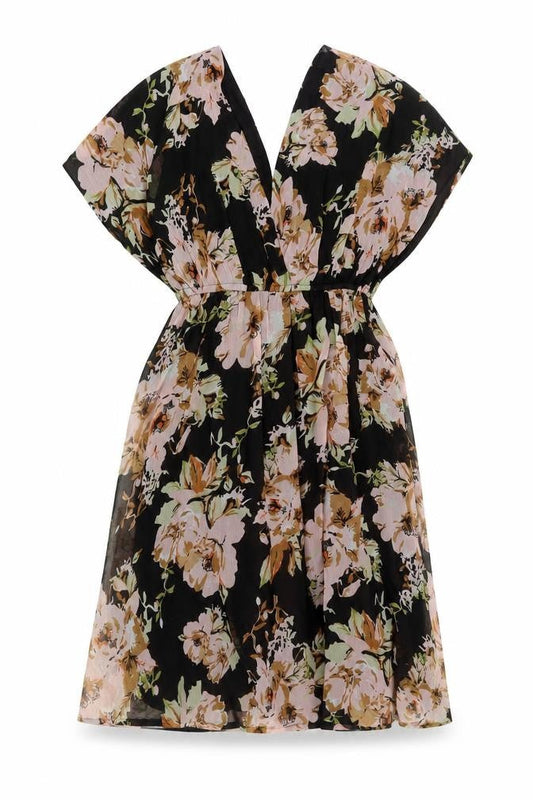 Vero Moda Women's Multicoloured Floral Fit & Flare Short Dress Size S