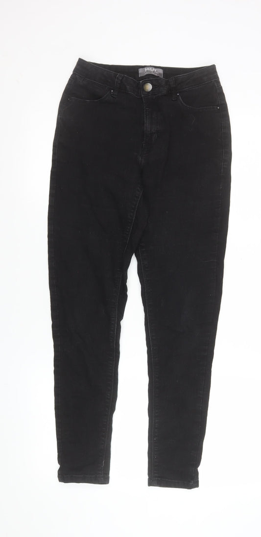 Dorothy Perkins Women’s Black Skinny Jeans Size 10R Stretch Denim