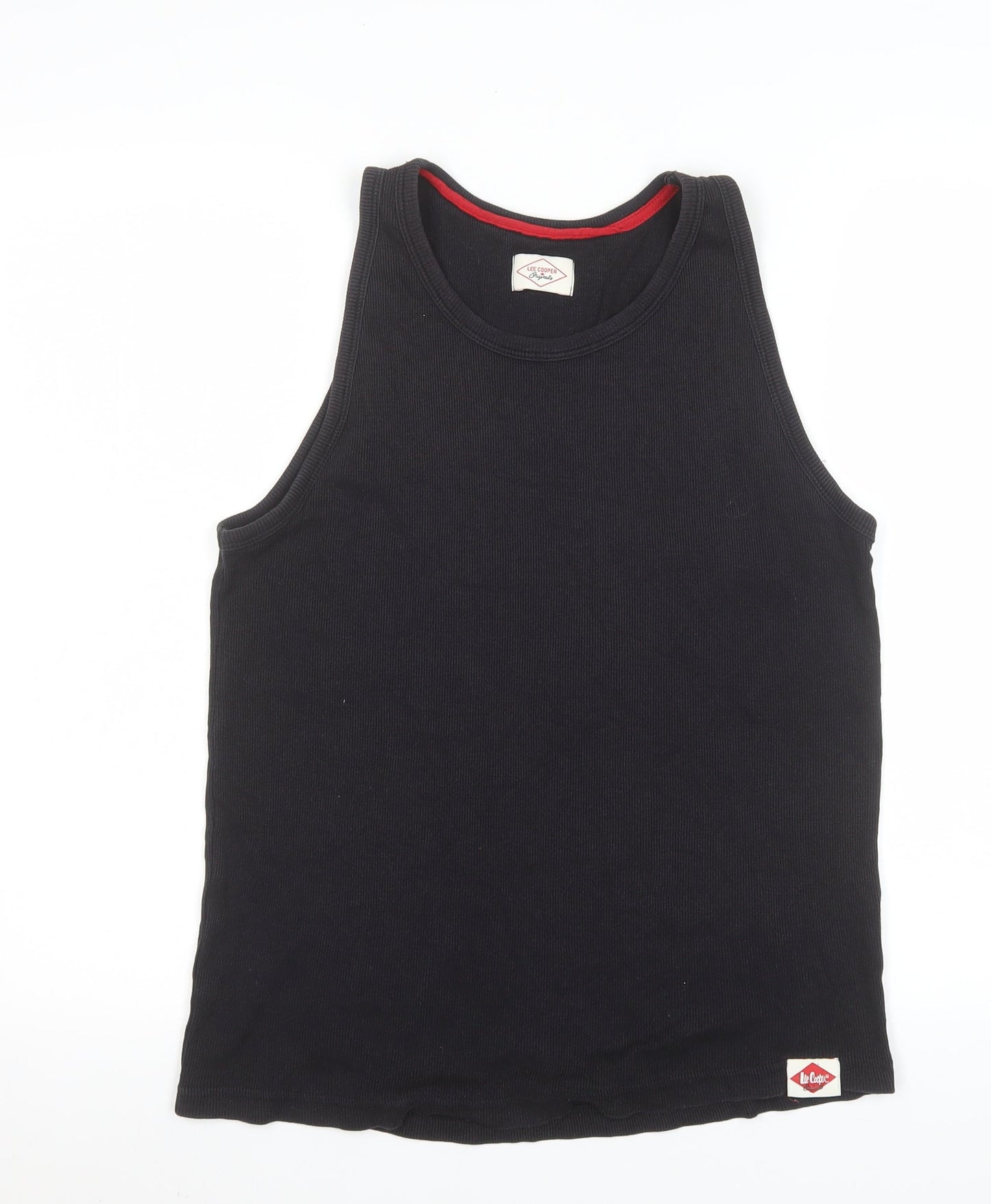 Lee Cooper Men's Black Cotton Sleeveless Tank Top Size S