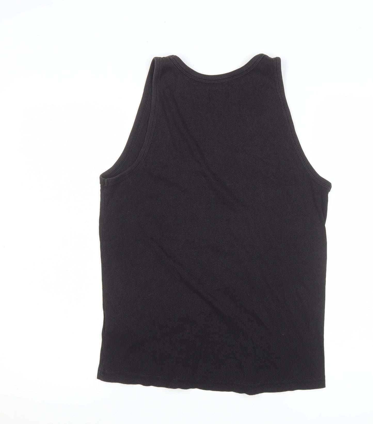 Lee Cooper Men's Black Cotton Sleeveless Tank Top Size S