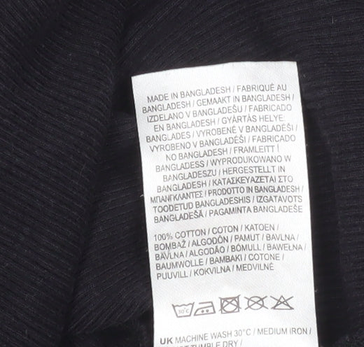 Lee Cooper Men's Black Cotton Sleeveless Tank Top Size S