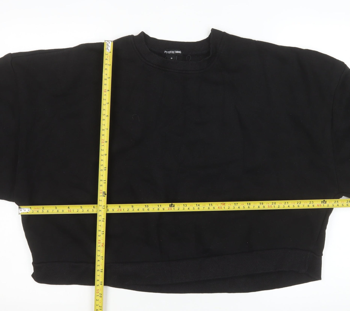 PrettyLittleThing Womens Black Medium Pullover Sweatshirt