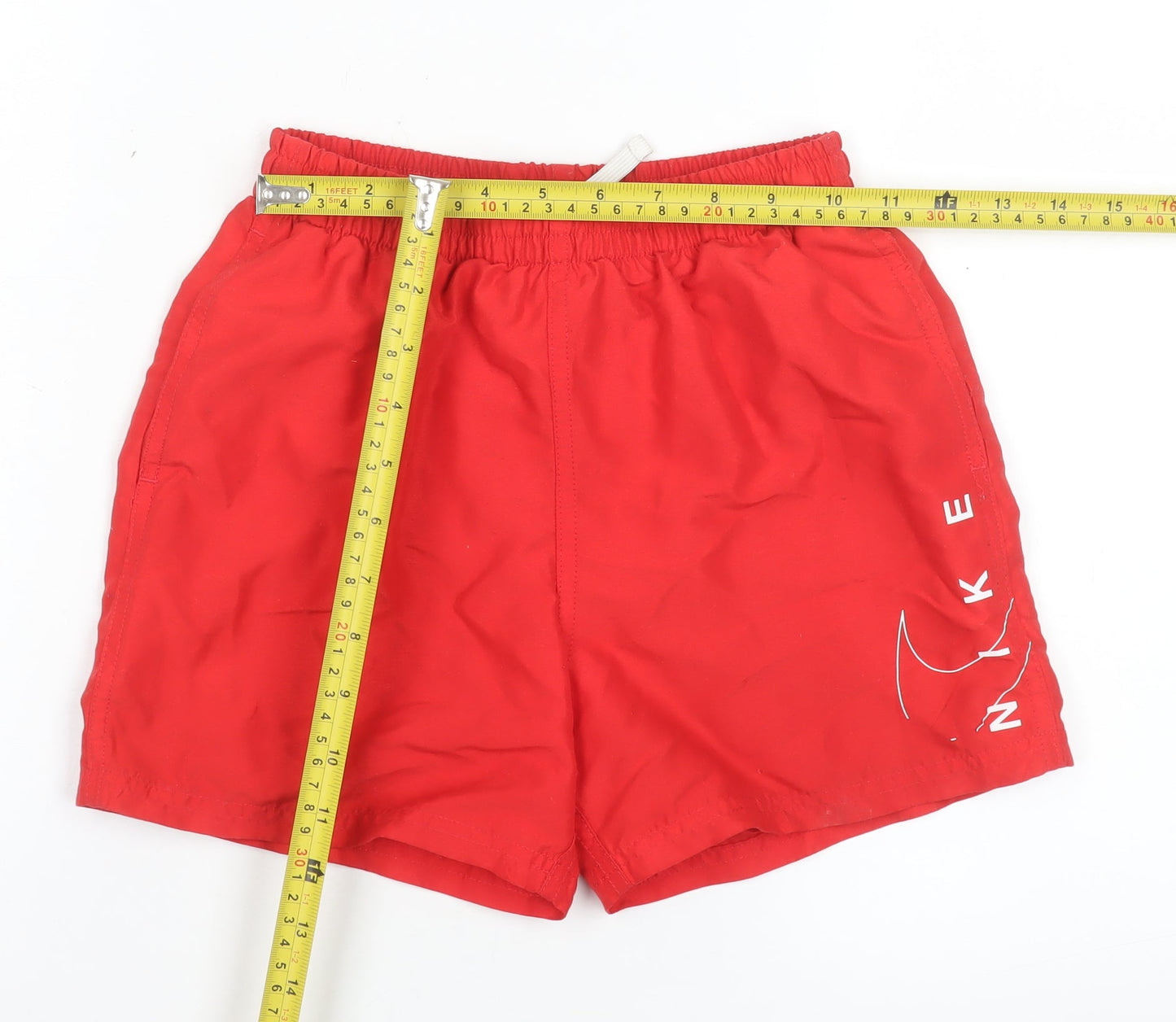 Nike Boys Red Athletic Sports Shorts M 137-147cm Quick Dry Polyester