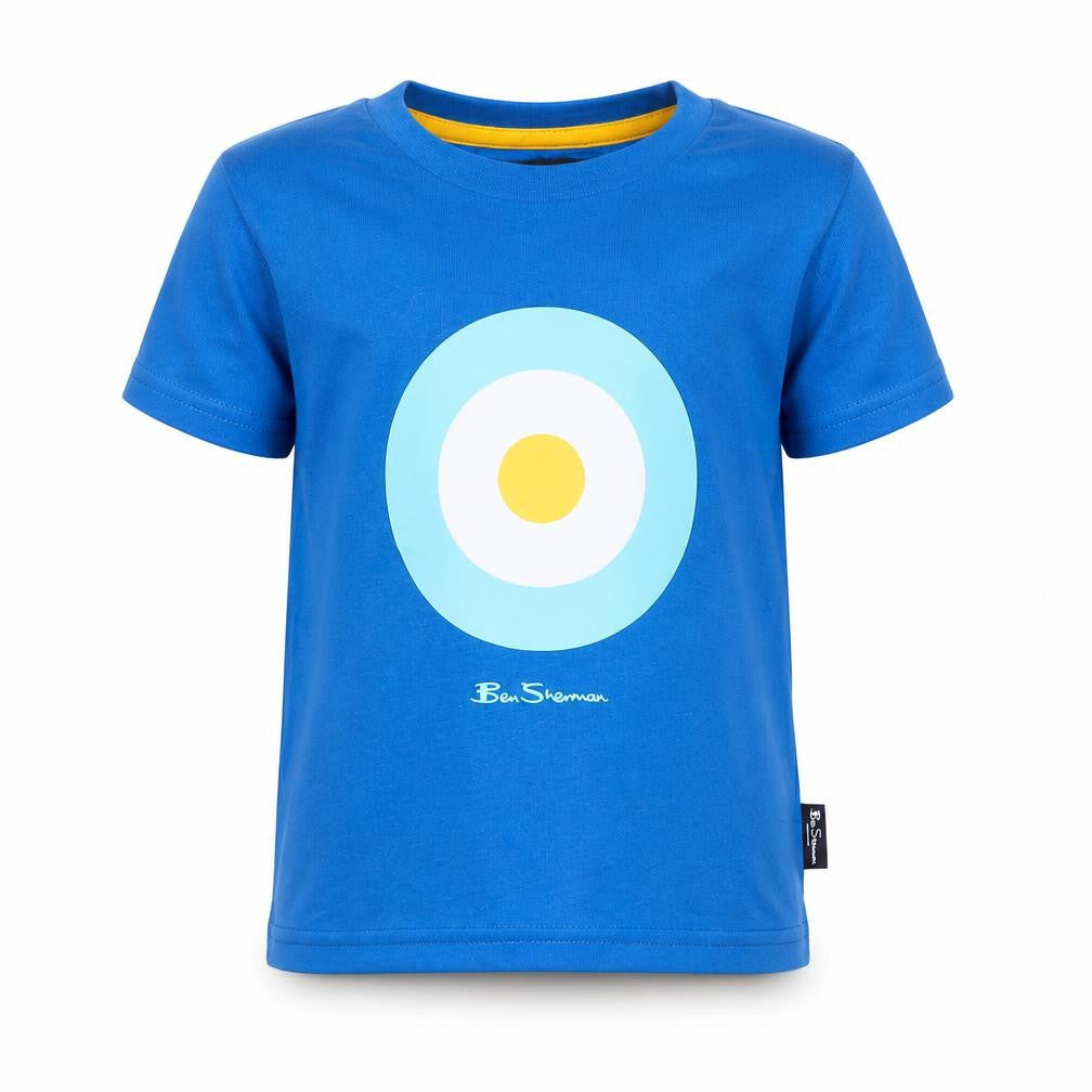Ben Sherman Unisex Baby Blue Graphic Print Cotton T-Shirt 18-24 Months