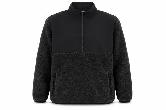Tu Mens Grey 2XL Fleece 1/2 Zip Pullover Sweatshirt