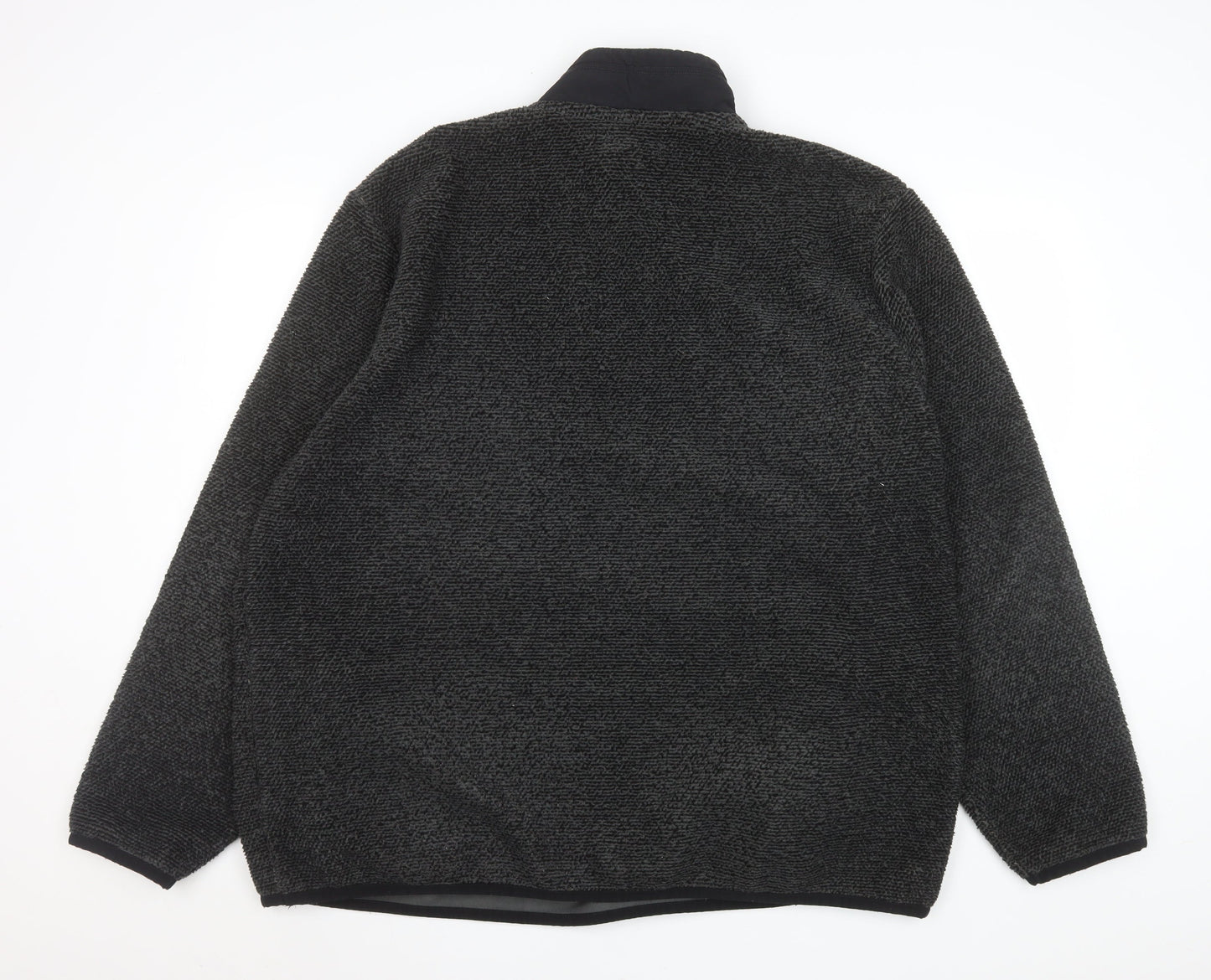 Tu Mens Grey 2XL Fleece 1/2 Zip Pullover Sweatshirt