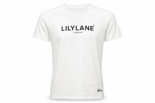 LilyLane London Men's White Cotton Crew Neck T-Shirt Size M