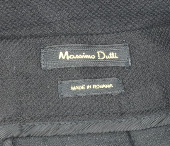 Massimo Dutti Women's Black A-Line Knee Length Skirt Size 12