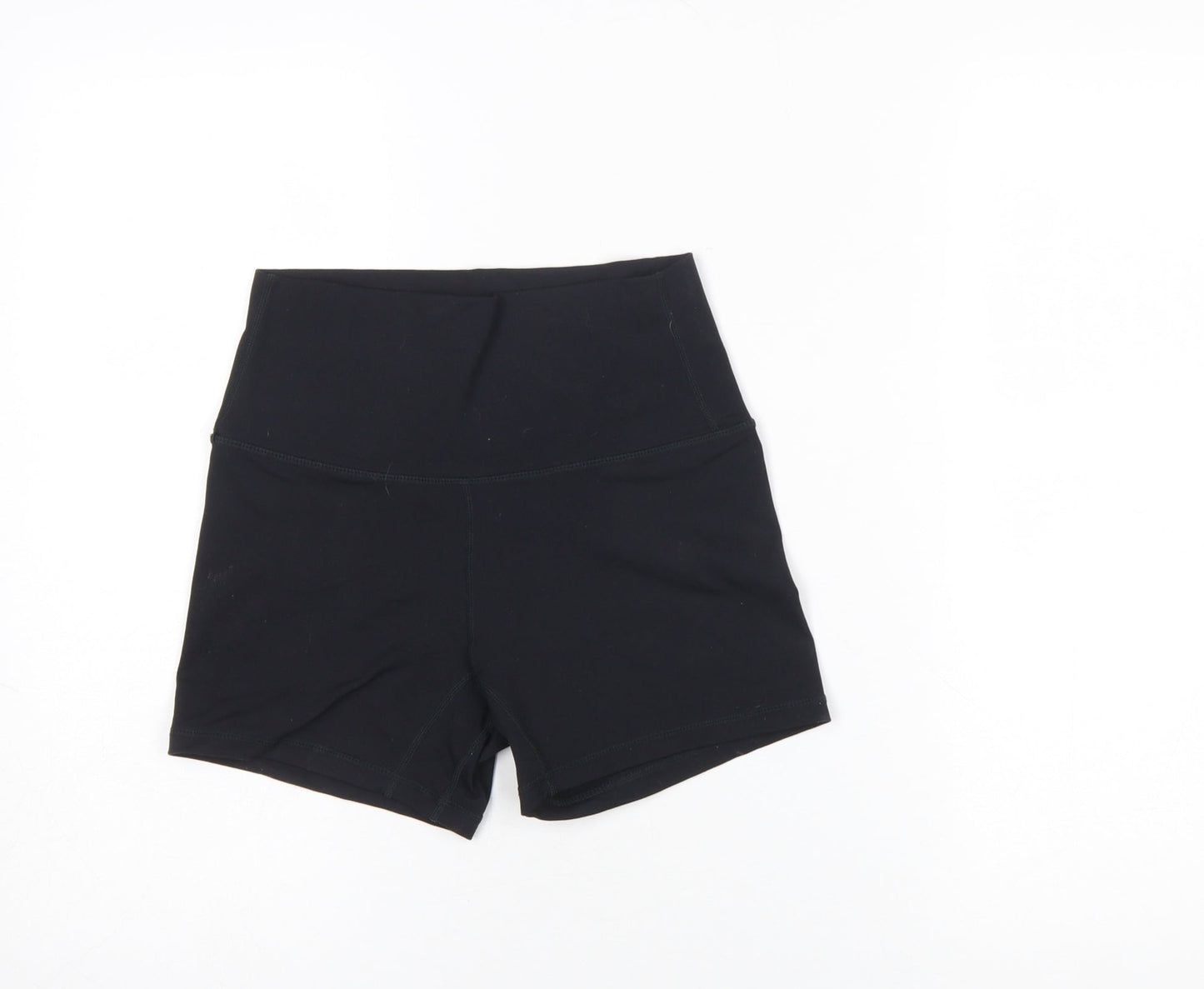 FLXXFIT Womens Black Biker Shorts Medium Stretch Gym Yoga Activewear