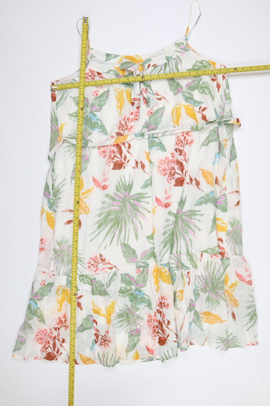 GAP Women’s Multicoloured Floral Cotton Slip Dress 2XL Summer