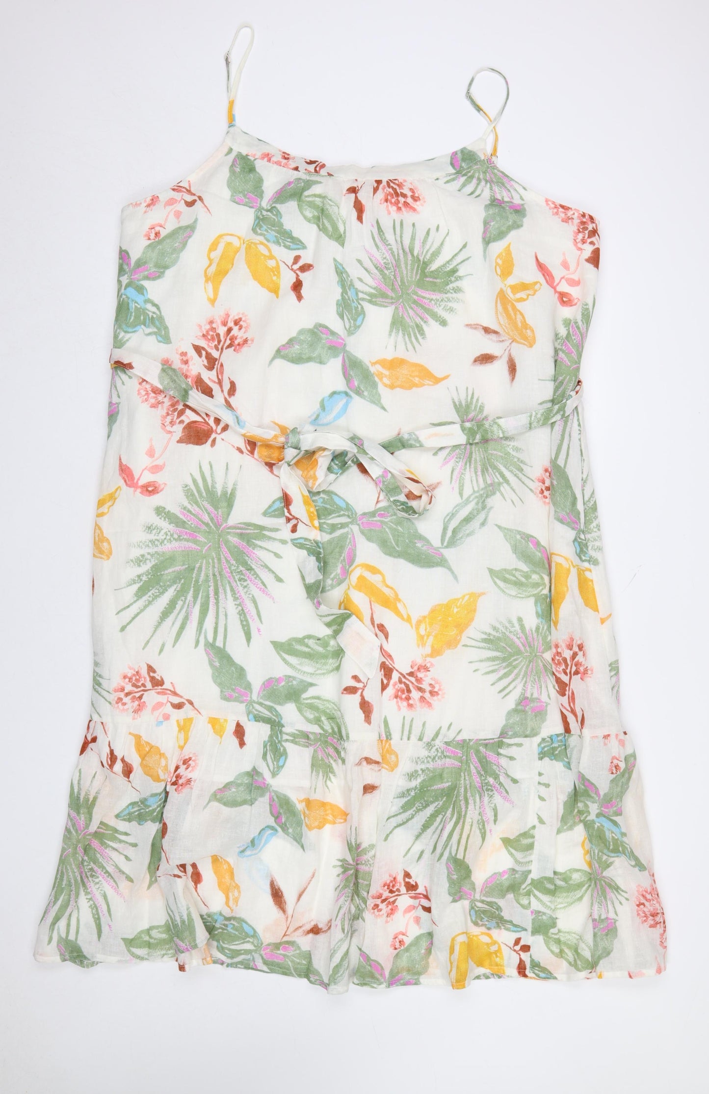 GAP Women’s Multicoloured Floral Cotton Slip Dress 2XL Summer