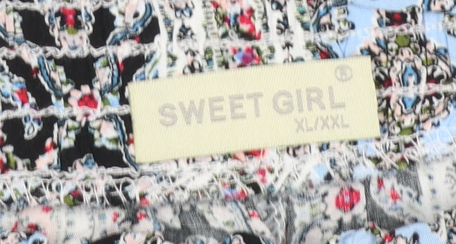 Sweet Girl Women’s Multicoloured XL Paperbag Shorts