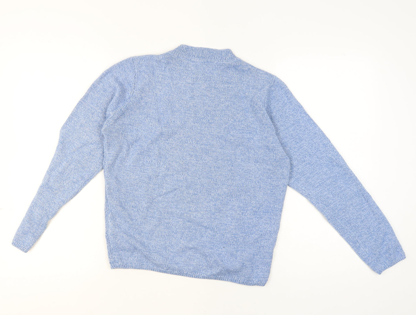 Honor Millburn Women's Blue Acrylic Cable Knit Jumper Size S