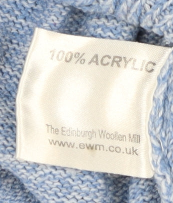 Honor Millburn Women's Blue Acrylic Cable Knit Jumper Size S