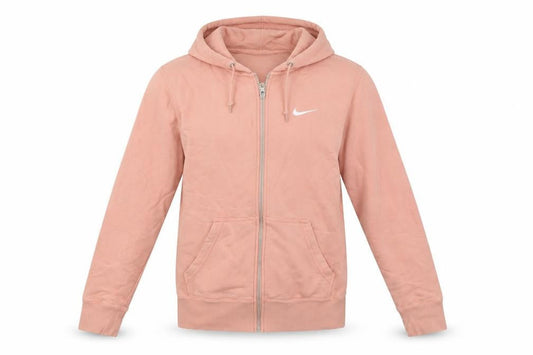 Nike Women's Pink Full Zip Hoodie Small Cotton Blend Casual Sport