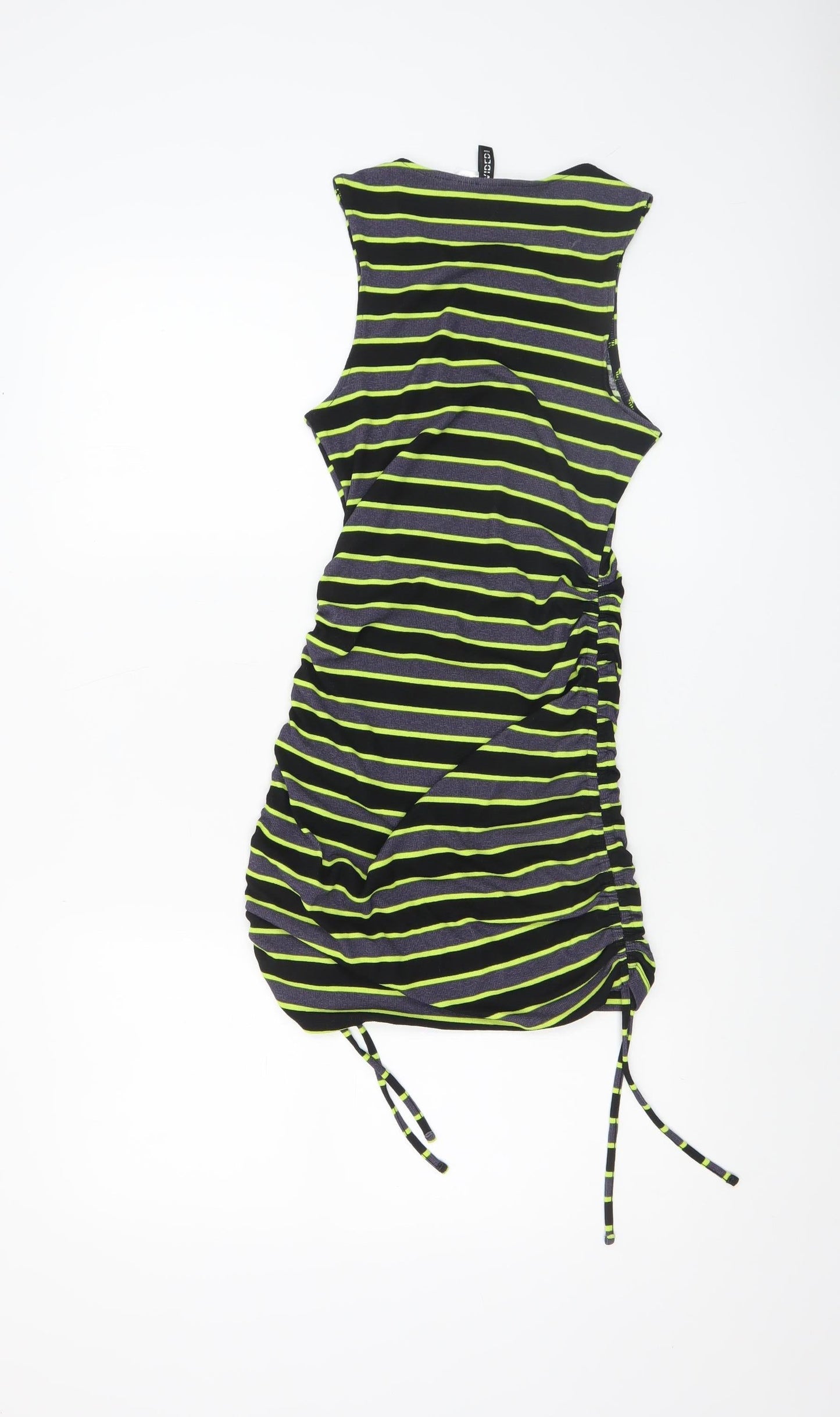 H&M Divided Women’s Multicoloured XS Ruched Striped Tank Dress
