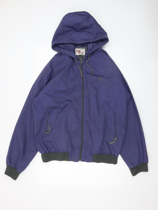 Teddi's Sport Men's Blue XL Hooded Windbreaker Jacket