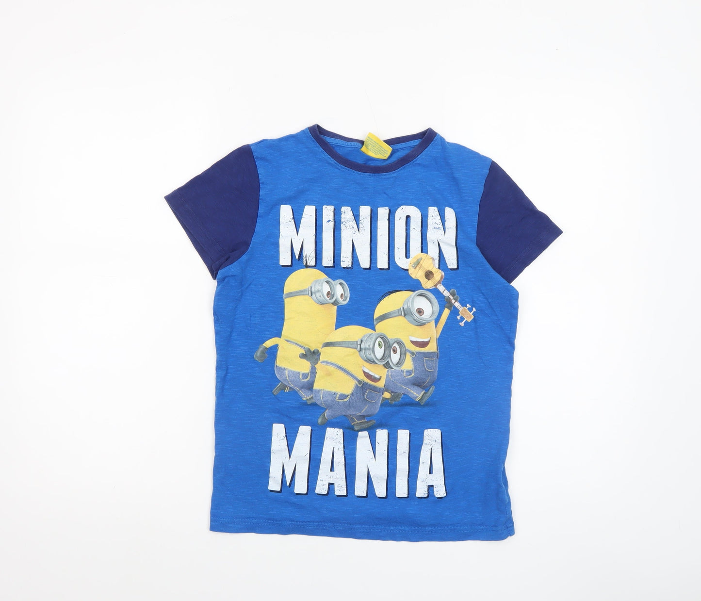 Next Boys Blue Minions Graphic Short Sleeve Cotton T-Shirt 11 Years