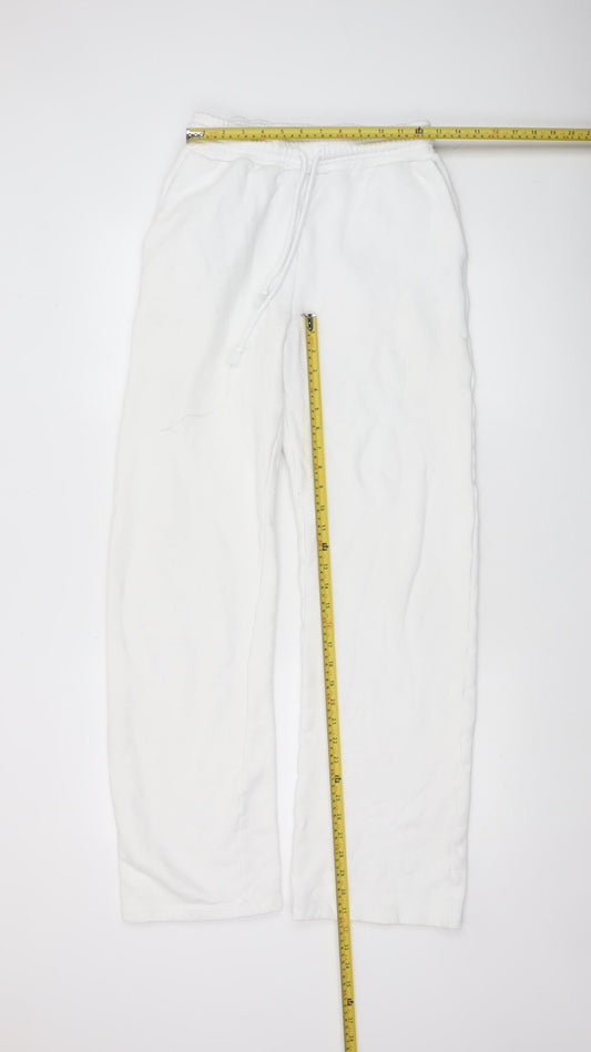 Katla Womens White Relaxed Fit Cupro Modal Sweatpants Size S
