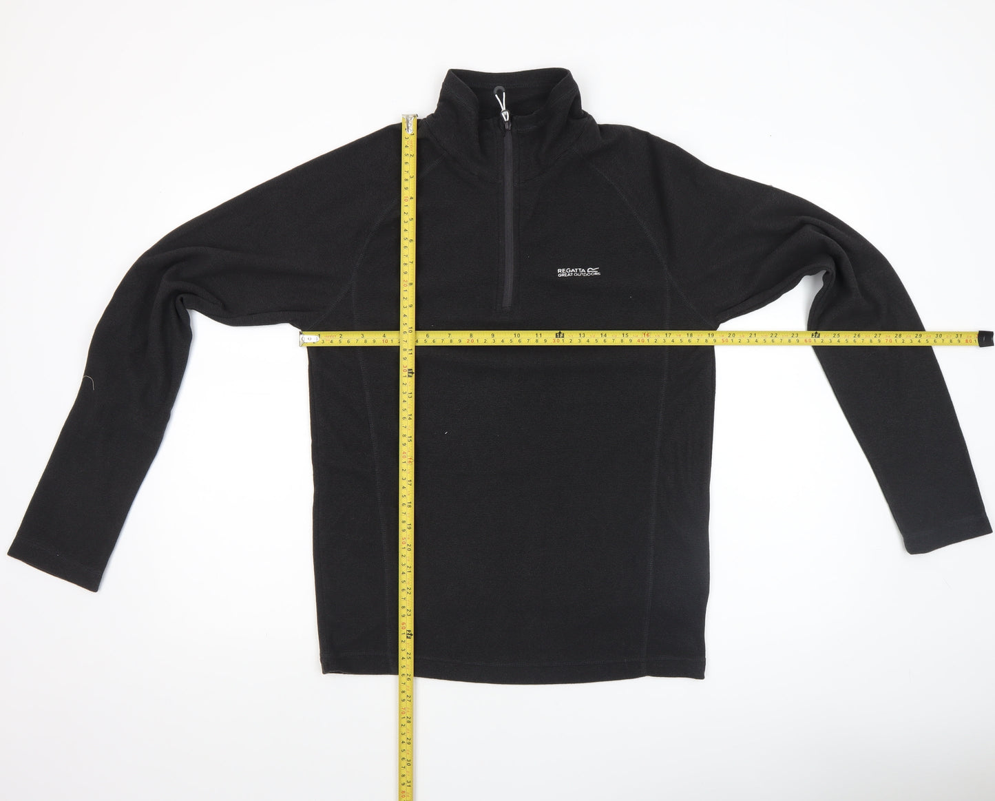 Regatta Men’s Black Fleece 1/2 Zip Pullover Sweatshirt Size S