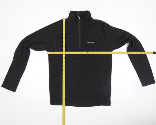 Regatta Men’s Black Fleece 1/2 Zip Pullover Sweatshirt Size S