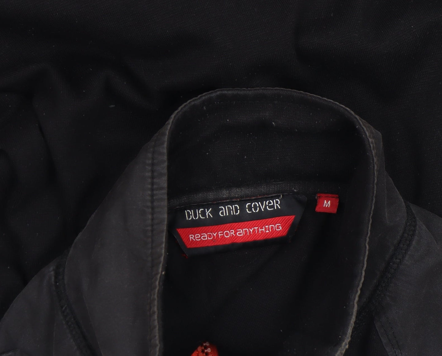 Duck and Cover Men's Black Medium 1/2 Zip Sweatshirt High Neck