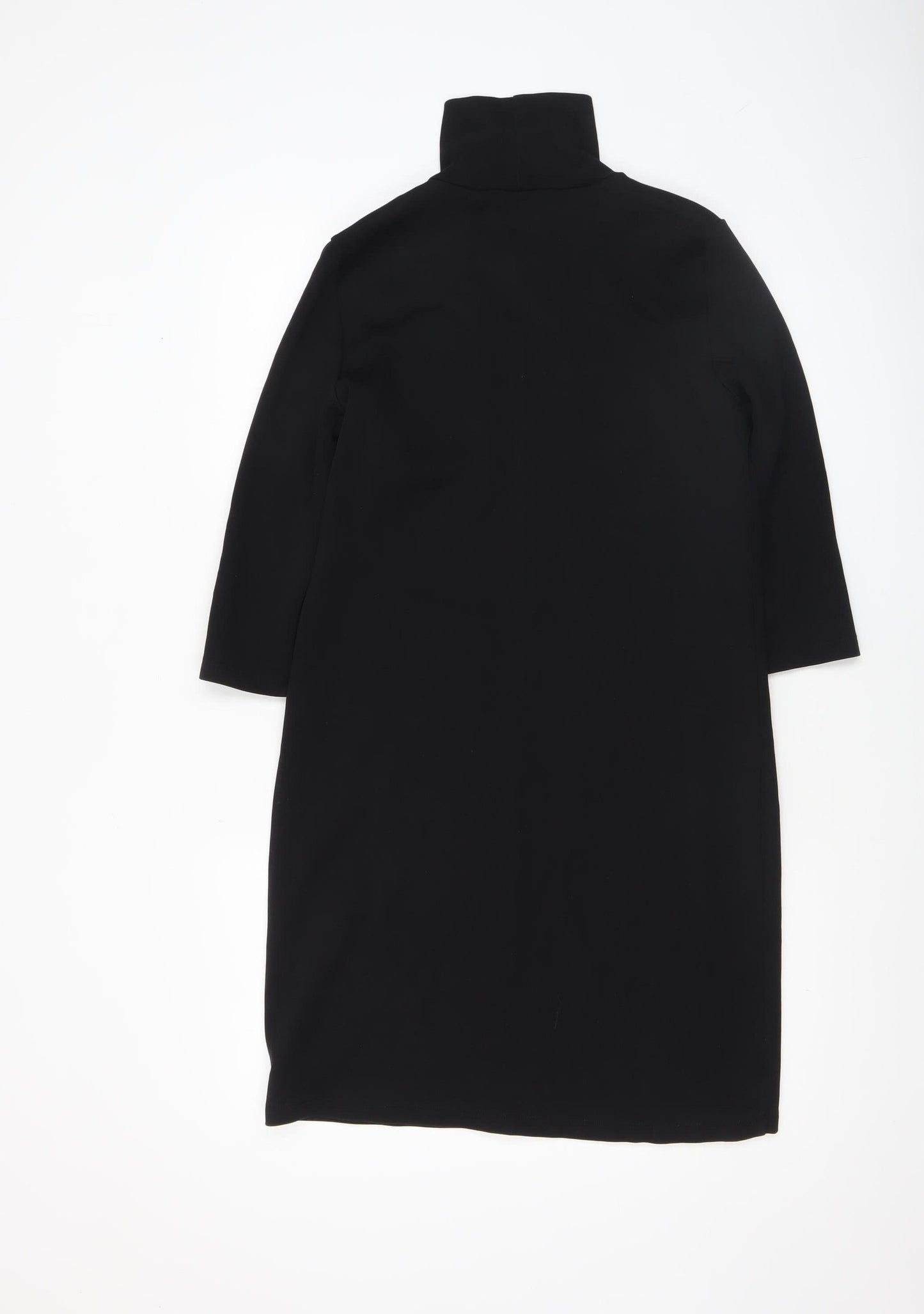 Vero Moda Women’s Black Roll Neck Jersey Shift Dress Size M