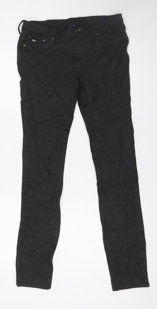 Tommy Hilfiger Women's Charcoal Skinny Trousers M Viscose Blend