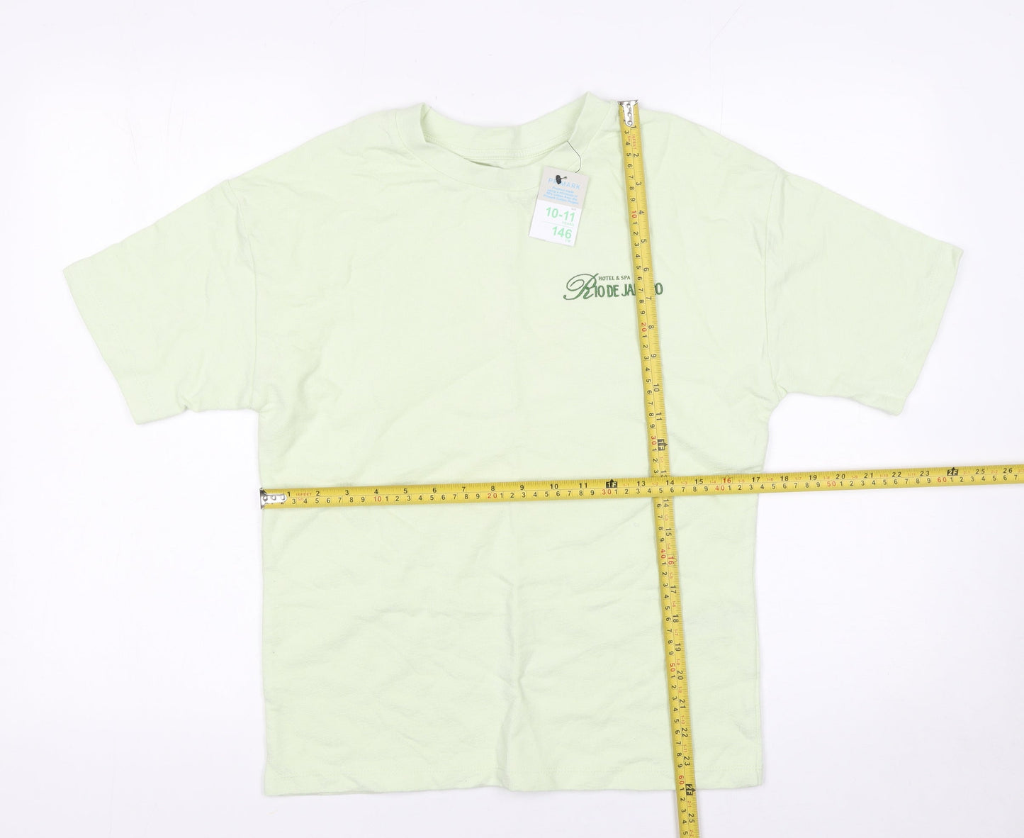 Primark Boys Green Rio de Janeiro Graphic T-Shirt 10-11 Years 146cm