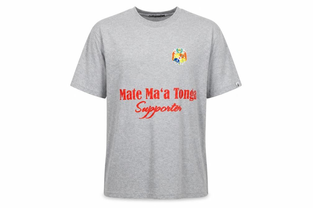 Screen Men’s Grey Mate Ma’a Tonga Supporter Graphic T-Shirt XL