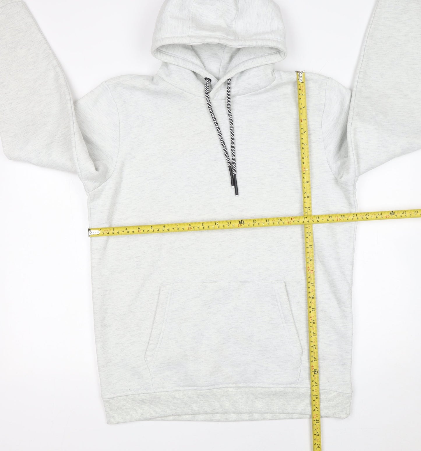 Brave Soul Men’s Grey Pullover Hoodie Size M Regular Fit