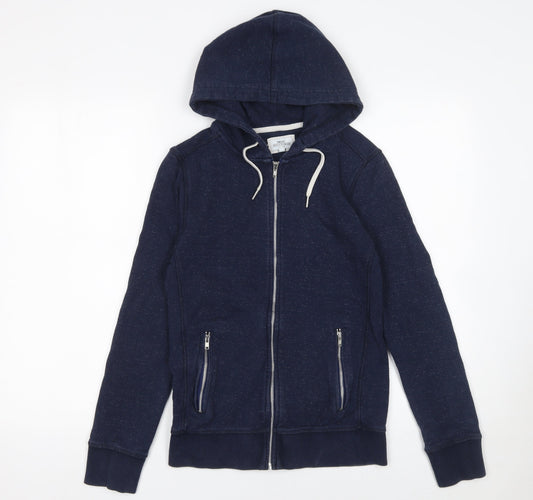 Next Women’s Navy Full Zip Hoodie XS Cotton Blend Casual