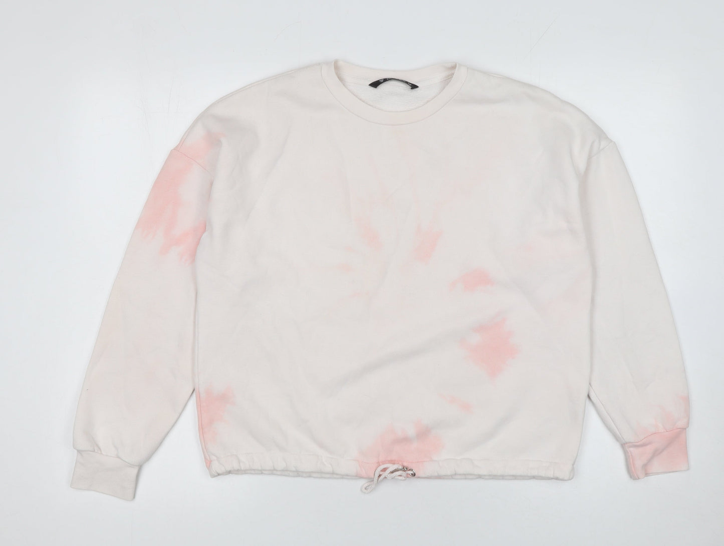 Dunnes Women’s Beige Pink Tie Dye Pullover Sweatshirt XS
