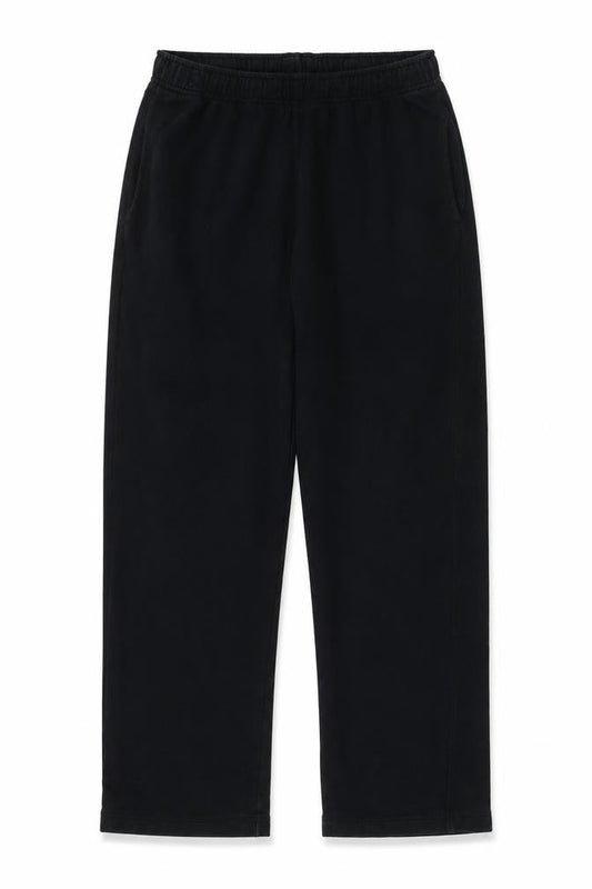 Marks and Spencer Girls Black L Sweatpants Elastic Waist Fleece Trousers