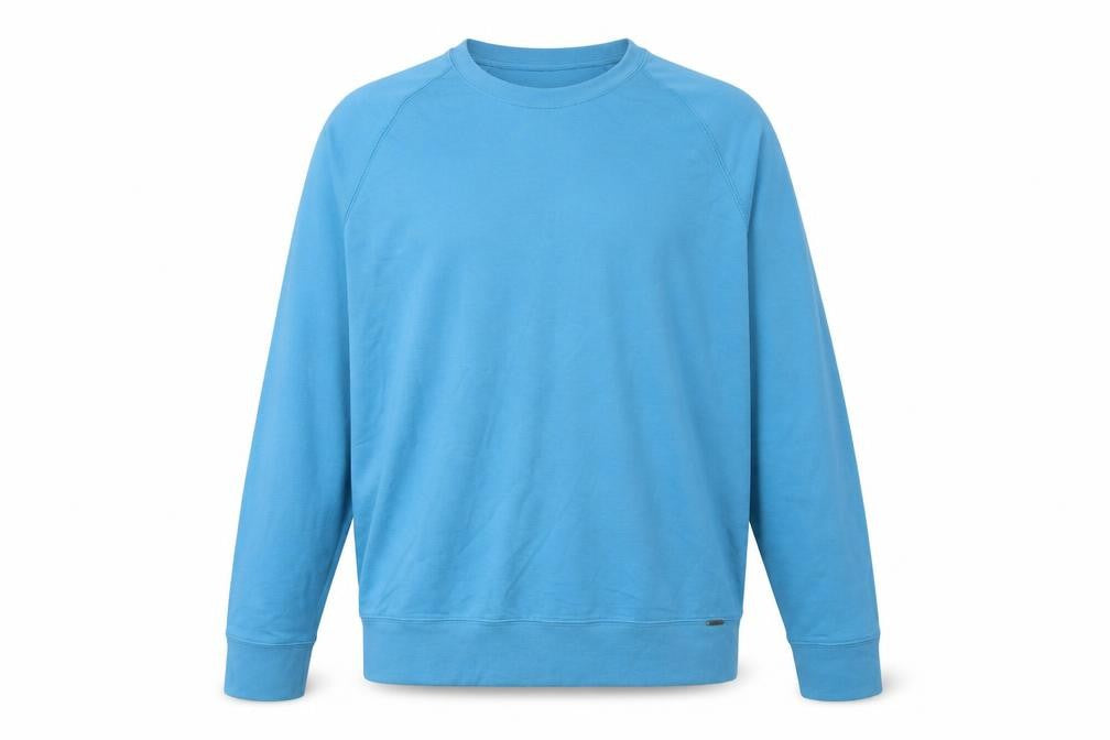 Marks and Spencer Mens Blue Crew Neck Cotton Sweatshirt Size M