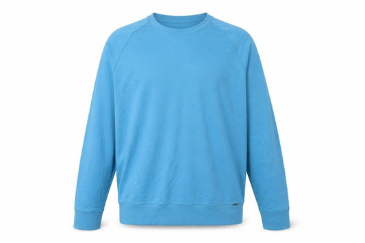 Marks and Spencer Mens Blue Crew Neck Cotton Sweatshirt Size M